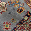 Kazak Rug Handmade Blue Medallion 3x5 ft