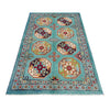 Waziri Area Rug Handmade Blue Medallion 3x5 ft