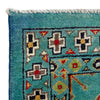 Waziri Area Rug Handmade Blue Medallion 3x5 ft