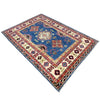 Kazak Rug Handmade Blue Medallion 3x5 ft