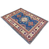 Kazak Rug Handmade Blue Medallion 3x5 ft
