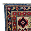 Kazak Rug Handmade Blue Medallion 3x5 ft