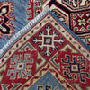 Kazak Rug Handmade Blue Medallion 3x5 ft