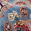 Kazak Rug Handmade Blue Medallion 3x5 ft
