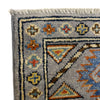 Waziri Area Rug Handmade Gray Medallion 3x5 ft