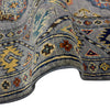 Waziri Area Rug Handmade Gray Medallion 3x5 ft
