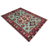 Kazak Rug Handmade Blue Medallion 3x5 ft