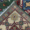 Kazak Rug Handmade Green Medallion 3x5 ft