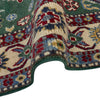 Kazak Rug Handmade Green Medallion 3x5 ft