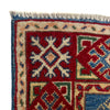 Kazak Rug Handmade Blue Medallion 3x5 ft