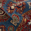Kazak Rug Handmade Blue Medallion 3x5 ft
