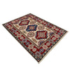 Kazak Rug Handmade Beige Medallion 2x4 ft