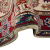 Kazak Rug Handmade Beige Medallion 2x4 ft
