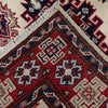 Kazak Rug Handmade Beige Medallion 2x4 ft