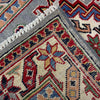 Kazak Rug Handmade Gray Medallion 2x4 ft