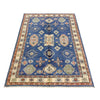 Kazak Rug Handmade Blue Medallion 4x6 ft