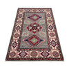 Kazak Rug Handmade Gray Medallion 2x4 ft
