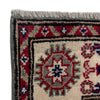 Kazak Rug Handmade Gray Medallion 2x4 ft