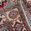 Kazak Rug Handmade Gray Medallion 2x4 ft