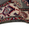 Kazak Rug Handmade Gray Medallion 2x4 ft