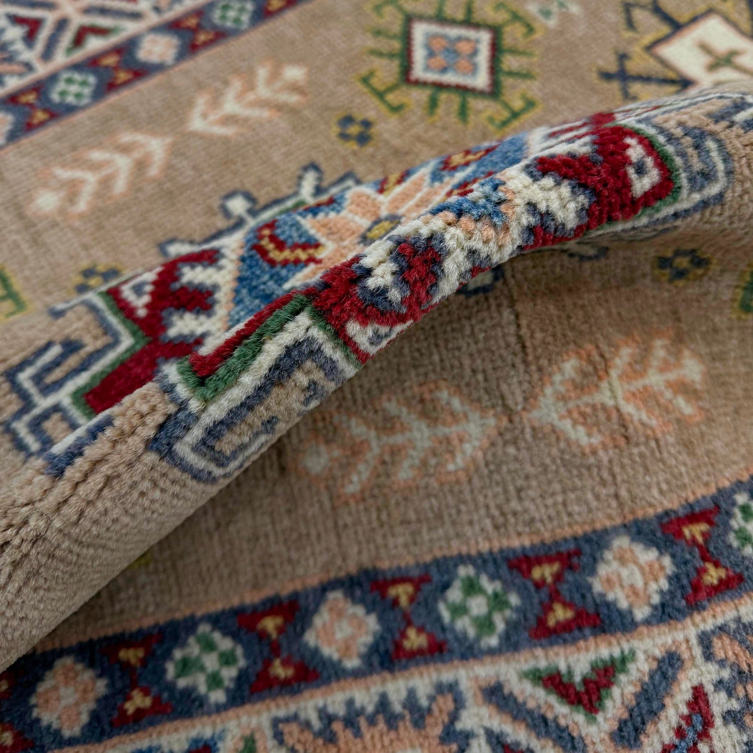 Kazak Rug Handmade Multi Medallion 2x4 ft