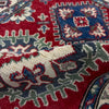 Kazak Rug Handmade Red Medallion 2x4 ft