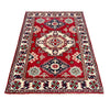 Kazak Rug Handmade Red Medallion 2x4 ft
