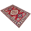 Kazak Rug Handmade Red Medallion 2x4 ft