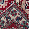 Kazak Rug Handmade Red Medallion 2x4 ft