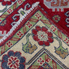 Kazak Rug Handmade Red Medallion 2x4 ft
