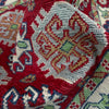 Kazak Rug Handmade Red Medallion 2x4 ft