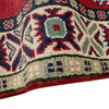 Kazak Rug Handmade Red Medallion 2x4 ft
