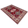 Kazak Rug Handmade Red Medallion 2x4 ft