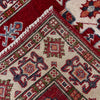 Kazak Rug Handmade Red Medallion 2x4 ft