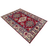 Kazak Rug Handmade Red Medallion 2x4 ft