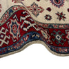 Kazak Rug Handmade Beige Medallion 2x4 ft
