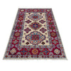 Kazak Rug Handmade Beige Medallion 2x4 ft