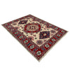 Kazak Rug Handmade Beige Medallion 2x4 ft