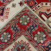 Kazak Rug Handmade Beige Medallion 2x4 ft