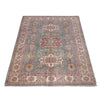 Kazak Rug Handmade Gray Medallion 6x9 ft