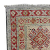 Kazak Rug Handmade Gray Medallion 6x9 ft