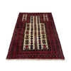 Baluchi Rug Handmade Multi Prayer Design 3x5 ft