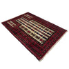 Baluchi Rug Handmade Multi Prayer Design 3x5 ft