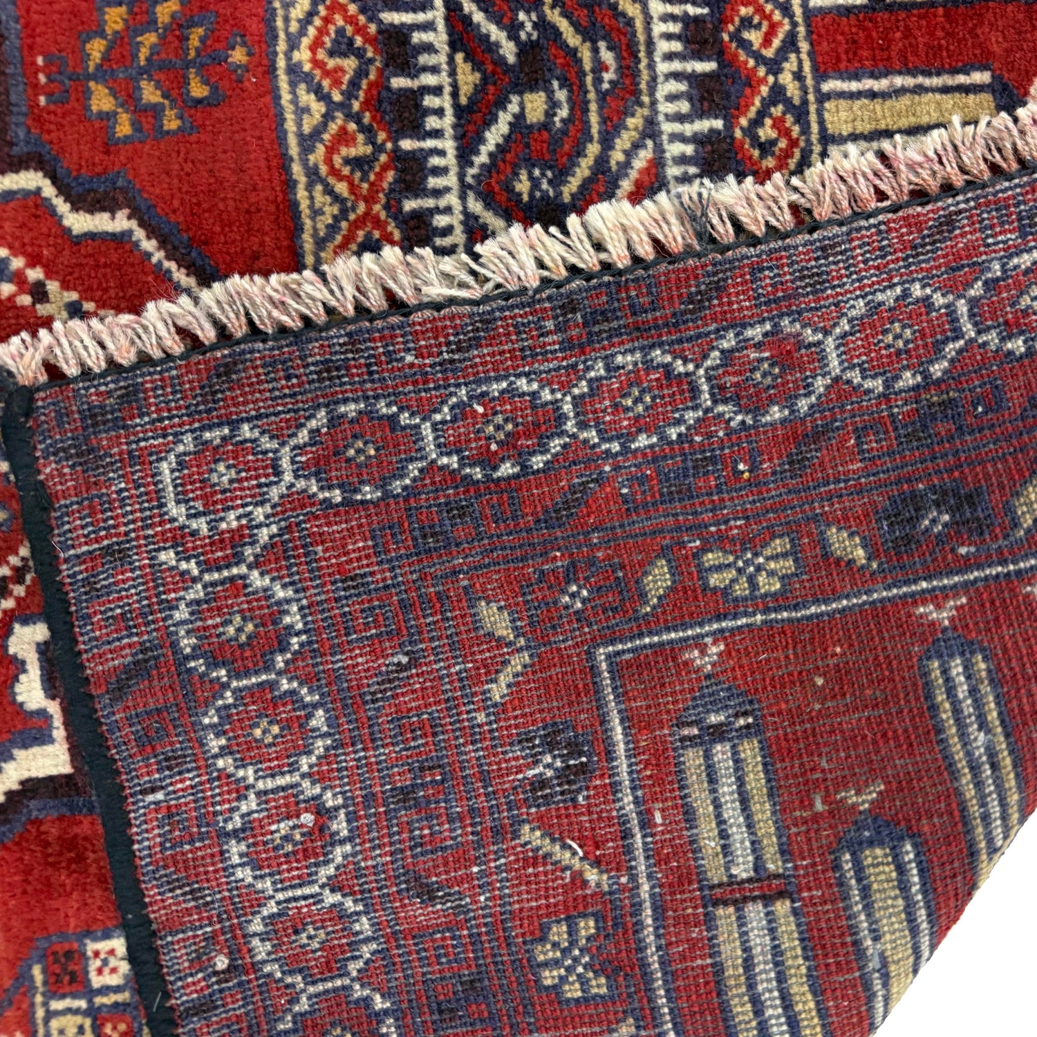 Baluchi Rug Handmade Red Prayer Design 2x4 ft