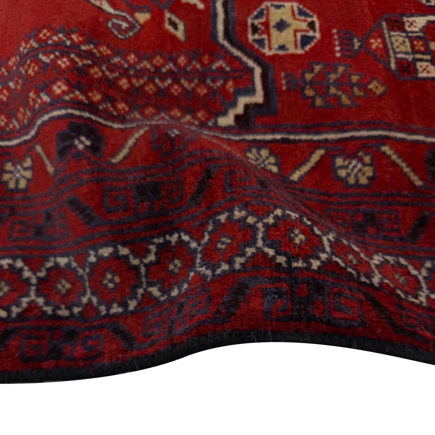 Baluchi Rug Handmade Red Prayer Design 2x4 ft