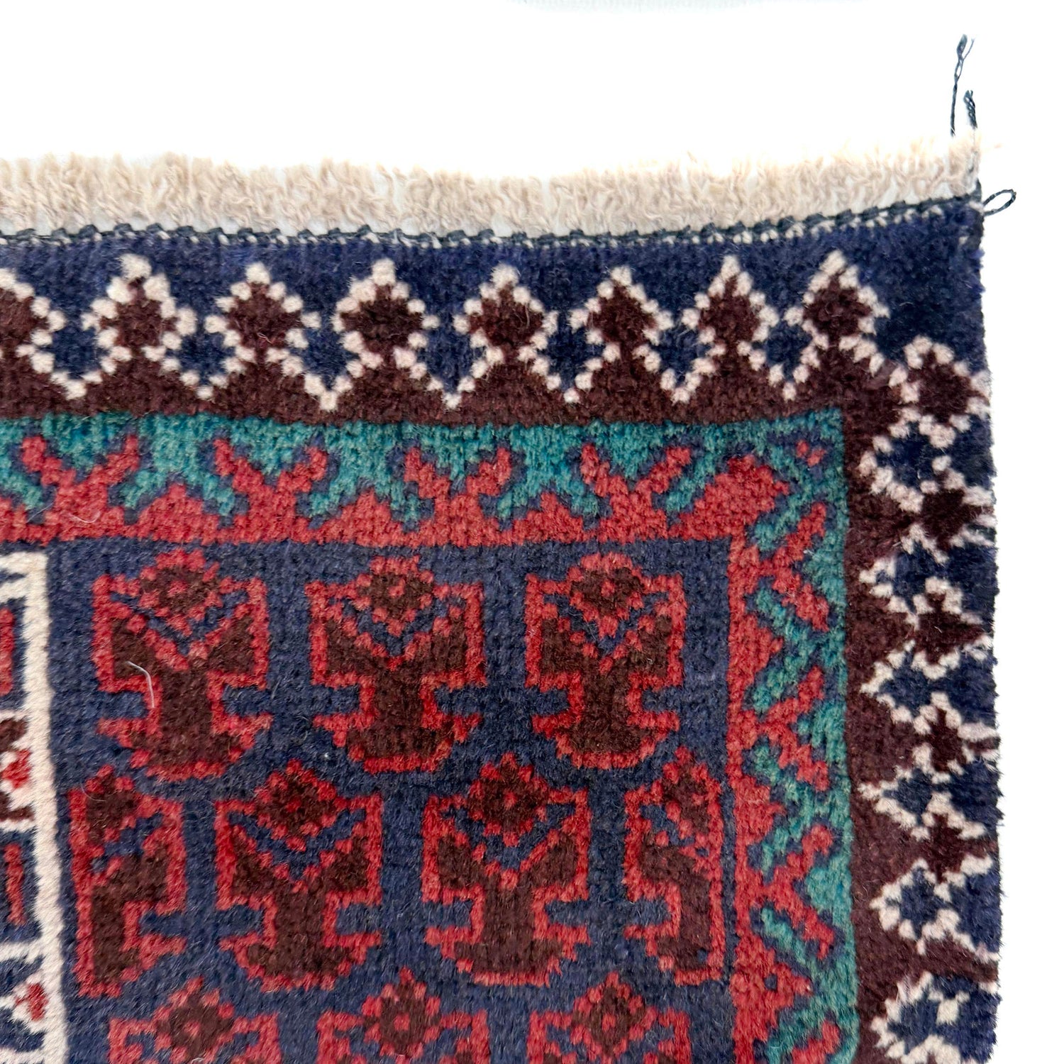Baluchi Rug Handmade Red Prayer Design 3x5 ft