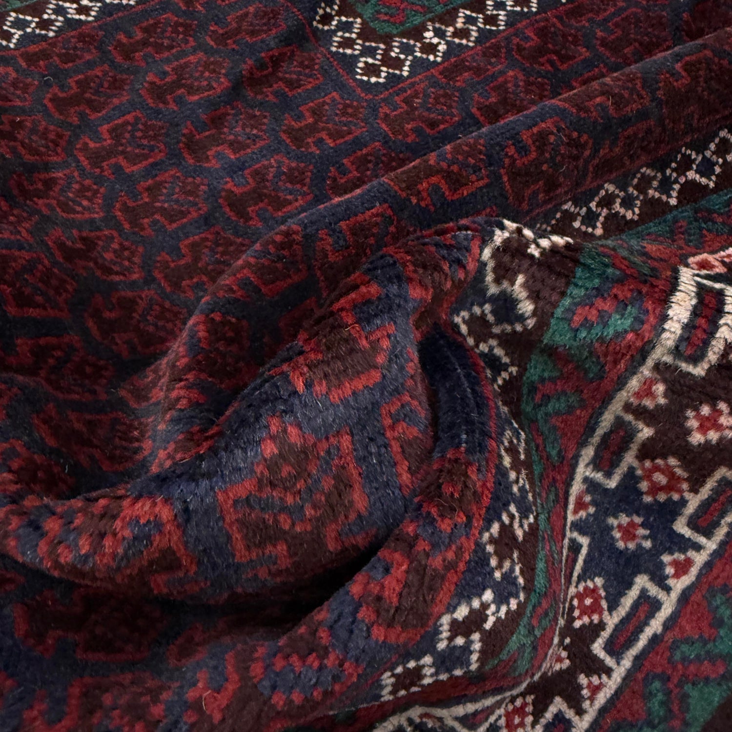 Baluchi Rug Handmade Red Prayer Design 3x5 ft