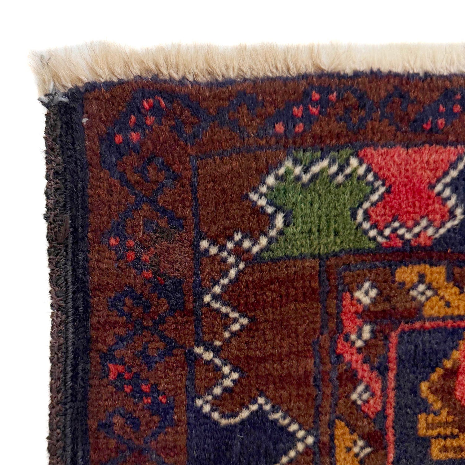Baluchi Rug Handmade Multi Geometric 3x5 ft