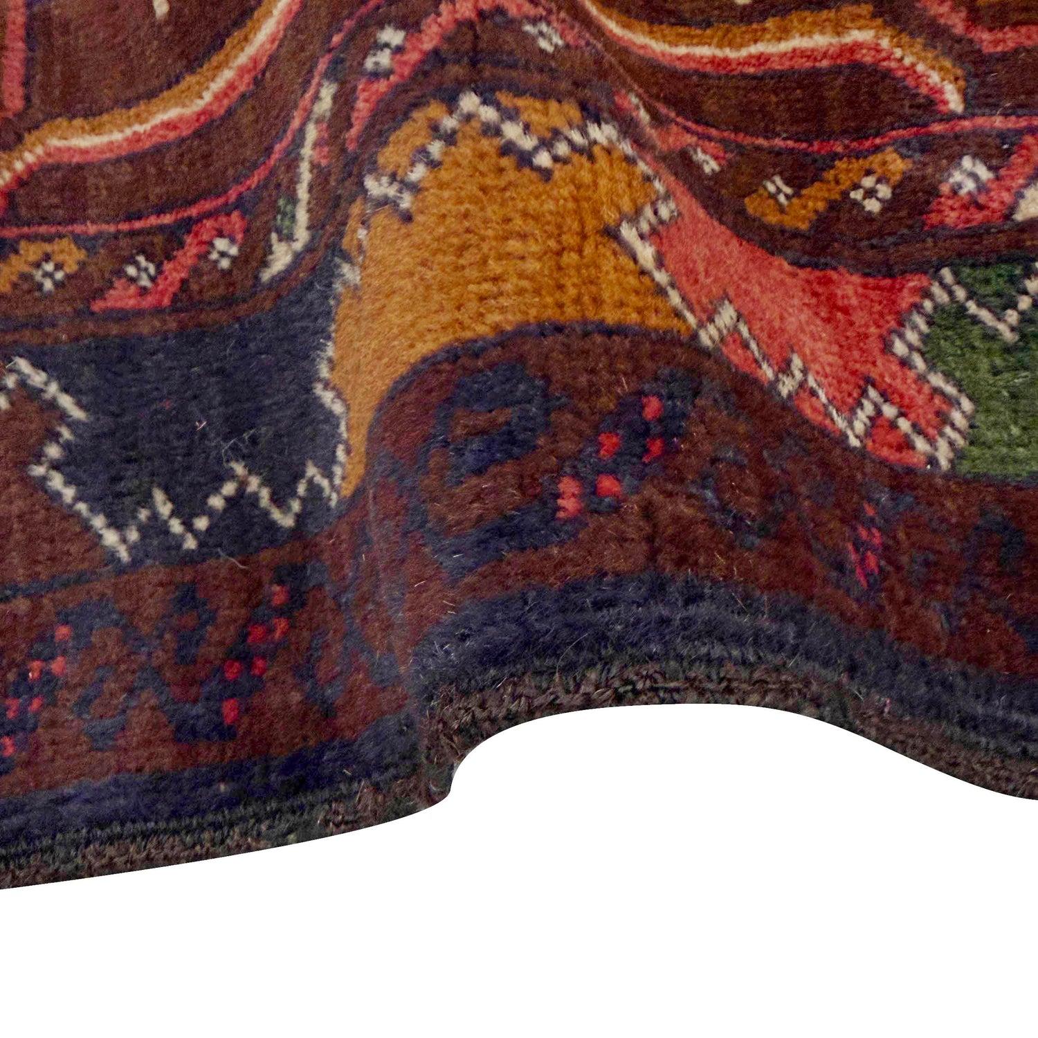 Baluchi Rug Handmade Multi Geometric 3x5 ft