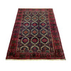 Baluchi Rug Handmade Multi Geometric 4x6 ft